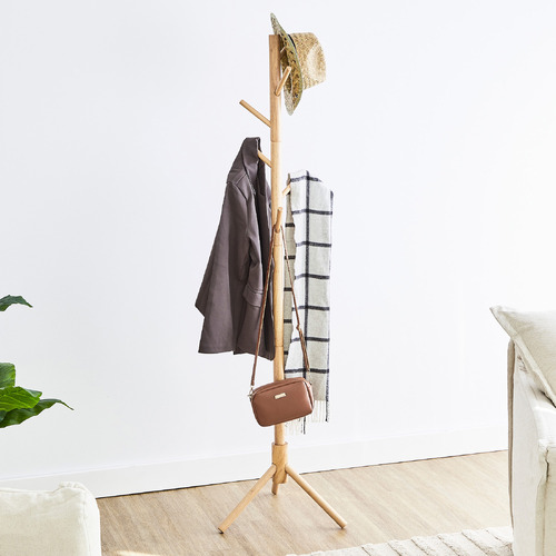 Maddison Lane Harlene Rubberwood Coat Rack Temple Webster